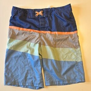 Art Class Blue Mesh-Lined Swim Trunks Board Shorts
